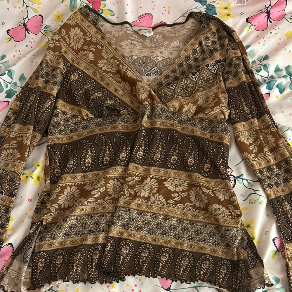 Vintage paisley long sleeve